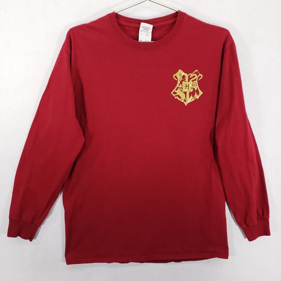 Harry Potter Gryffindor Shirt Size Medium Burgundy Brave At Heart Pullover Top - Picture 3 of 6